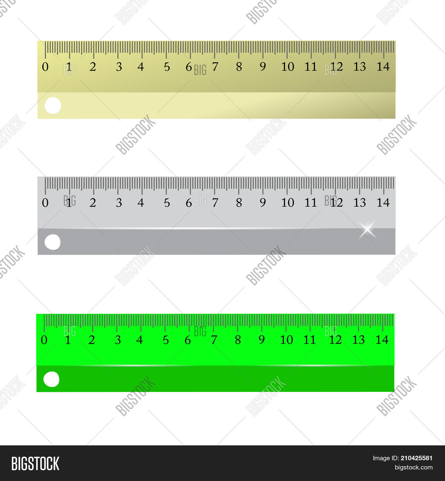 Set Different Rulers Image & Photo (Free Trial) Bigstock