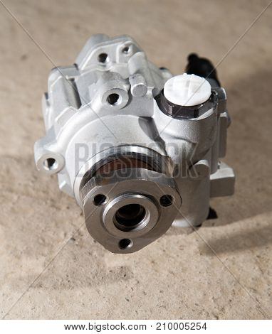 Vehicle hydraulic pump . photo in the studio