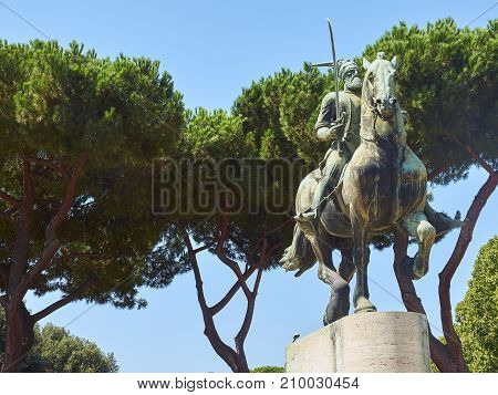 Monument To George Castriot Inf Rome. Lazio, Italy.