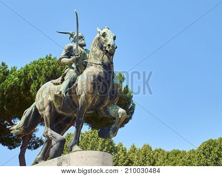 Monument To George Castriot Inf Rome. Lazio, Italy.