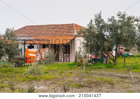 Vegina, A Small Town In Northern Greece
