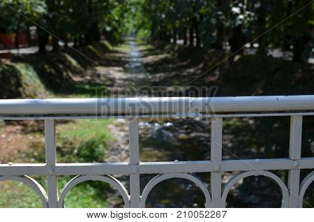 River in Vrnjacka Banja Serbia in summertime
