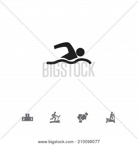Set Of 5 Editable Lifestyle Icons. Includes Symbols Such As Instruction Male, Platform For Winner, Gauntlet And More