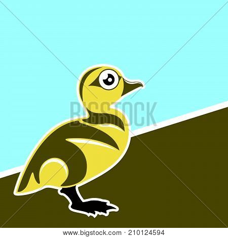 Baby Duck Vector Illustration Clip-art Image Eps Vector