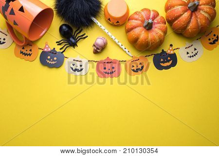 colorful background for happy halloween party concept