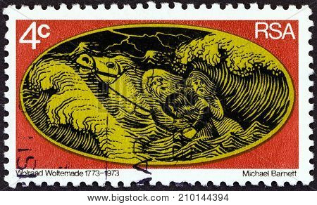 SOUTH AFRICA - CIRCA 1973: A stamp printed in South Africa from the 