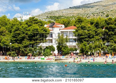 Coast Of The Adriatic Sea In Dalmatia