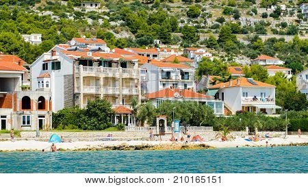 Coast Of The Adriatic Sea In Dalmatia
