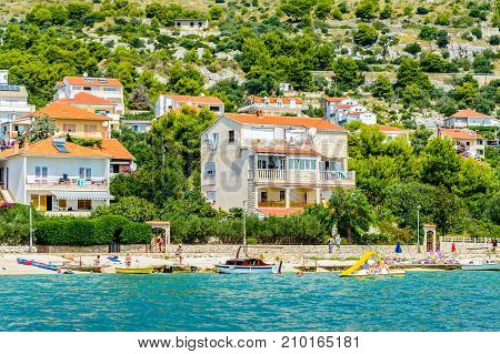 Coast Of The Adriatic Sea In Dalmatia