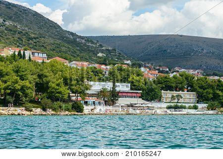 Coast Of The Adriatic Sea In Dalmatia