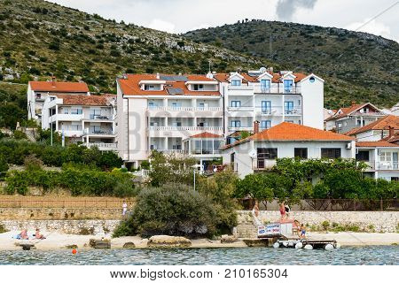 Coast Of The Adriatic Sea In Dalmatia
