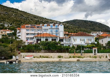 Coast Of The Adriatic Sea In Dalmatia