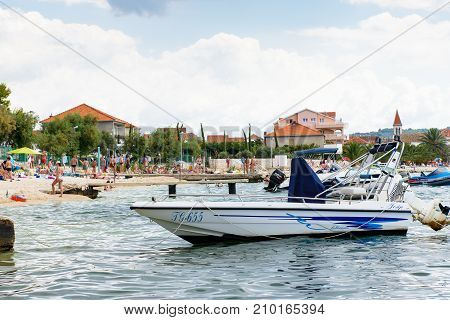 Coast Of The Adriatic Sea In Dalmatia