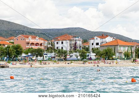 Coast Of The Adriatic Sea In Dalmatia