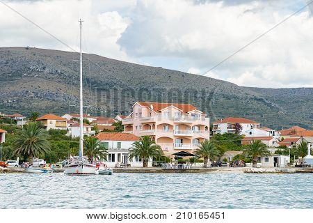 Coast Of The Adriatic Sea In Dalmatia