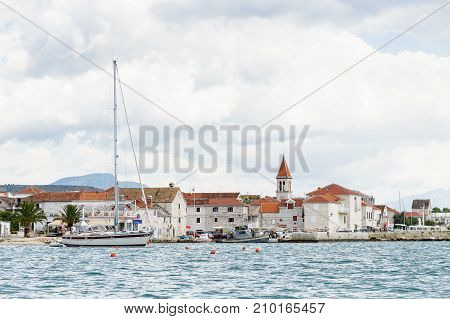 Coast Of The Adriatic Sea In Dalmatia