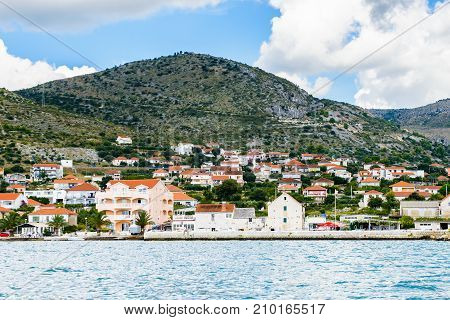 Coast Of The Adriatic Sea In Dalmatia