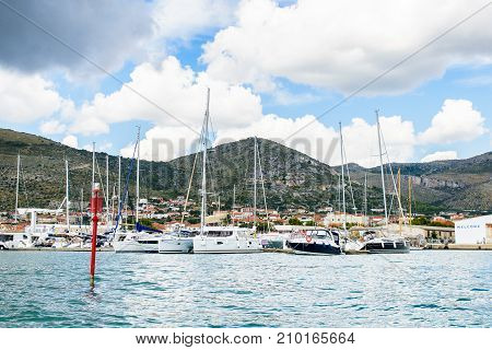 Coast Of The Adriatic Sea In Dalmatia