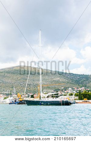 Coast Of The Adriatic Sea In Dalmatia