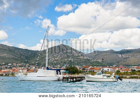 Coast Of The Adriatic Sea In Dalmatia