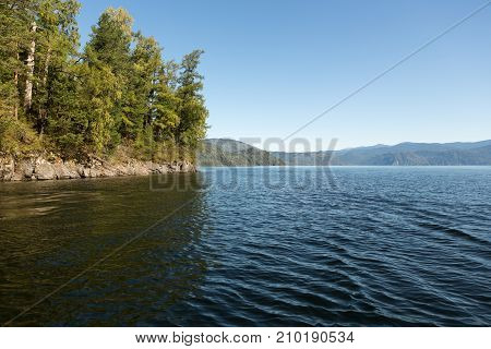 blue lake when the weather is nice
