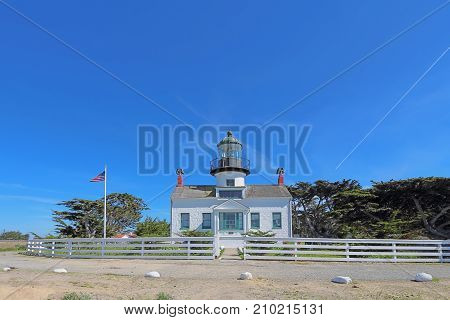Point Pinos the oldest continuously operating lighthouse on the west coast on Monterey Bay in Pacific Grove California