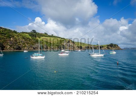 Sailing Ship In Waiheke Island Near Auckland, New Zealand