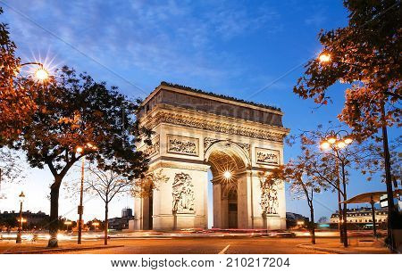 The Triumphal Arch is one of the most famous monuments in Paris. It honors those who fought and died for France.