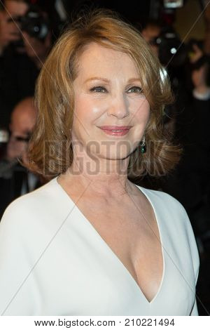 CANNES, FRANCE - MAY 19, 2016: Nathalie Baye attends the 'It's Only The End Of The World (Juste La Fin Du Monde)'  premiere during the 69th annual Cannes Film Festival at the Palais des Festivals