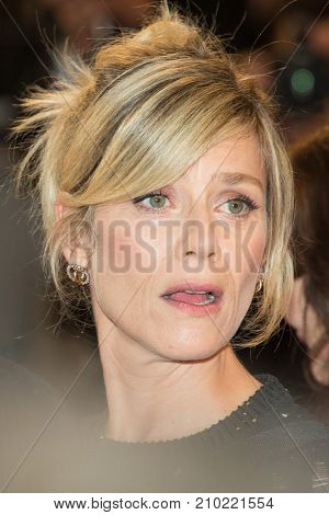 CANNES, FRANCE - MAY 19, 2016: Marina Fois attends the 'It's Only The End Of The World (Juste La Fin Du Monde)'  premiere during the 69th annual Cannes Film Festival at the Palais des Festivals