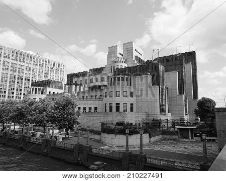 British Secret Service In London Black And White