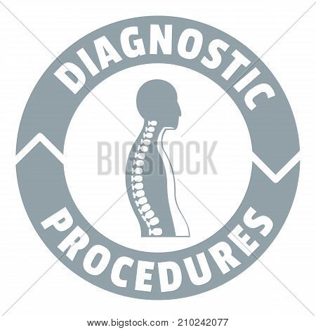 Diagnostic procedures logo. Simple illustration of diagnostic procedures vector logo for web