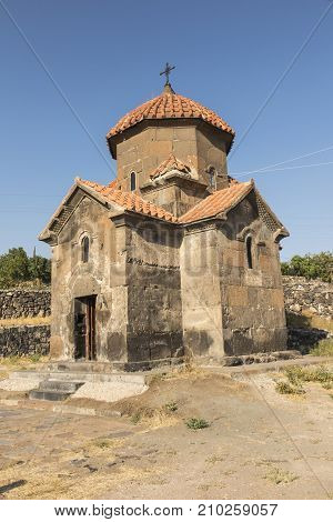 Karmravor meaning "reddish" because of the color of its dome also known as the Church of Holy Mother of God is a 7th-century Armenian Apostolic church in the town of Ashtarak in the Aragatsotn Province Armenia