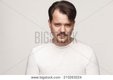 Arrogant Man Looking Proud At Camera.