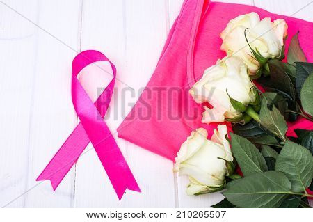 The awareness of people and the fight against breast cancer. Stusio Photo