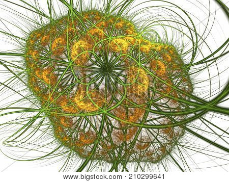 Rendering viruses in infected organism viral disease epidemic virus abstract background. Hepatitis H1N1 HIV. FLU. AIDS