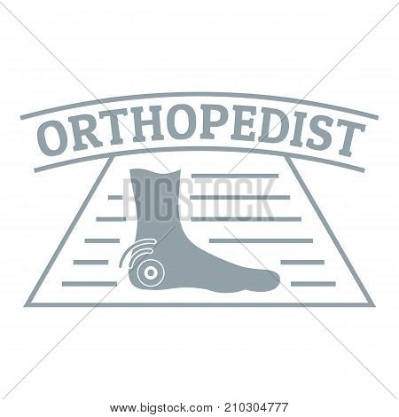 Leg orthopedic logo. Simple illustration of leg orthopedic vector logo for web