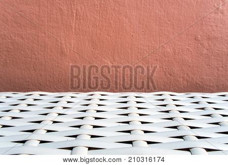 Texture Of Artificial Bamboo Weave Furniture