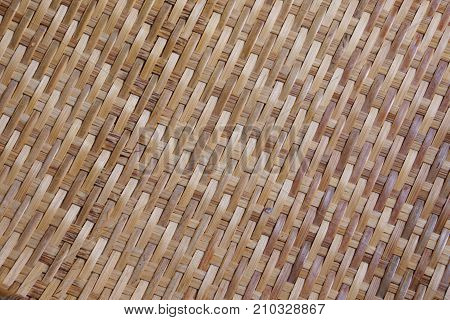 Bamboo texture background from Thai threshing basket.