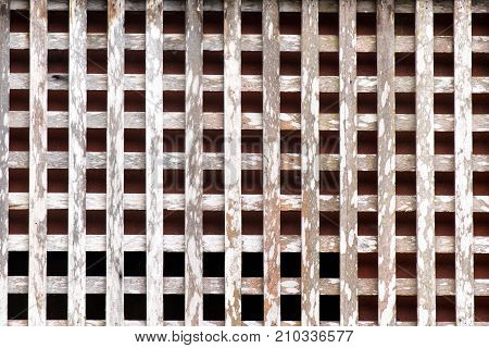 Old crossing wood with nails for vintage texture and background