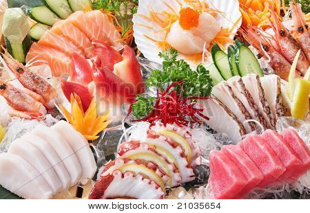 Sashimi-Hintergrund