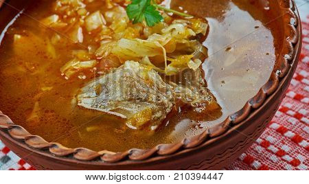 Sweet And Sour Beef Cabbage Soup