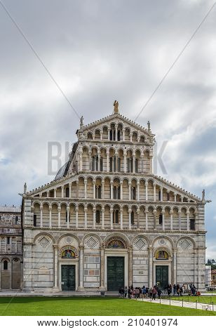 Medieval cathedral of the Archdiocese of Pisa entitled to Santa Maria Assunta. Its construction began in 1064.
