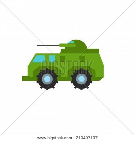 Modern military truck. Artillery, vehicle, weapon. Military concept. Can be used for topics like army, defence, national security.