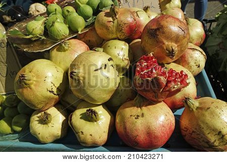 Market With Local Food In Split