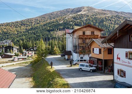 KATSCHBERG/ AUSTRIA - OCTOBER 11, 2017. Ski resort Katschberg in the fall. Alps mountains, Carinthia, Austria.