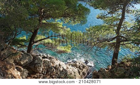 Amazing Natural Beach In Croatian Town Dubrovnik