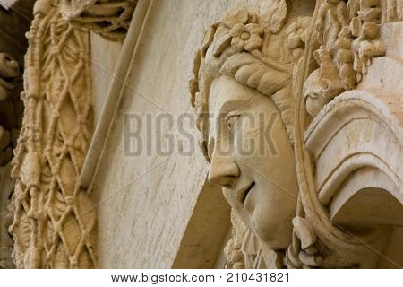 Architecture Elements Of Peyrou Water Castle, Montpellier, France