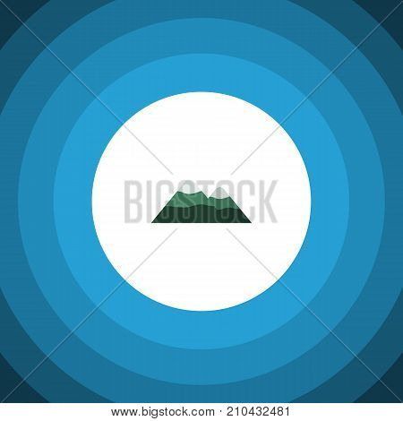 Peak Vector Element Can Be Used For Mountain, Peak, Pinnacle Design Concept.  Isolated Mountain Flat Icon.
