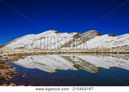 Autumn season in  Kackar Mountains in the Black Sea region of Turkey. Beautiful mountains landscape.